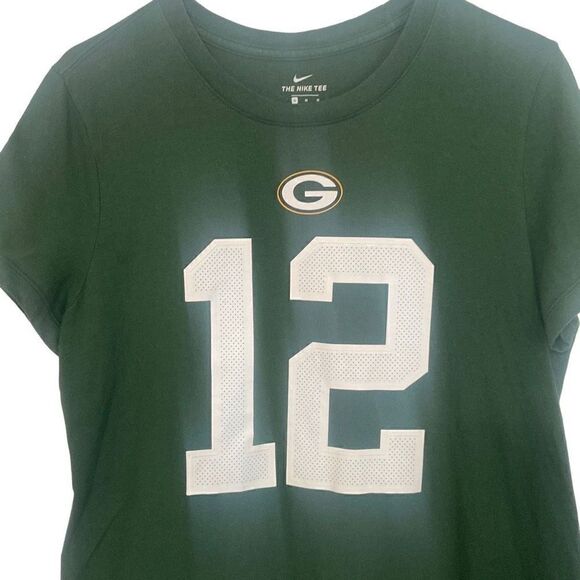 Aaron Rodgers Green Bay Packers Ladies Nike Tee Short Sleeve T-Shirt Size Medium - Picture 4 of 7